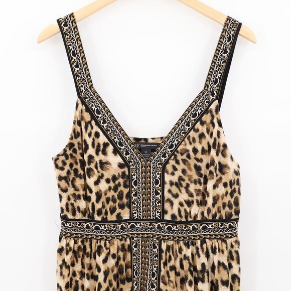 INC International Concepts Women's Leopard Print Maxi Dress Sz 14-16W - Picture 3 of 5